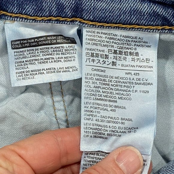 Levi's 514 Straight Leg Jeans Men's 40 x 30 Regular Fit Medium Wash Denim - Picture 8 of 10